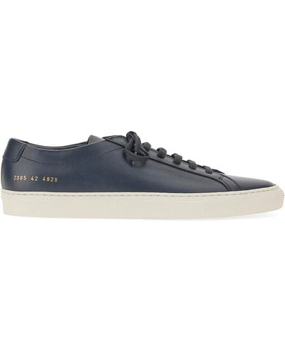 Common Projects Trainers With Logo - Blue