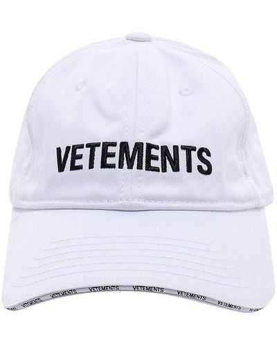 Vetements Cotton Hat - White