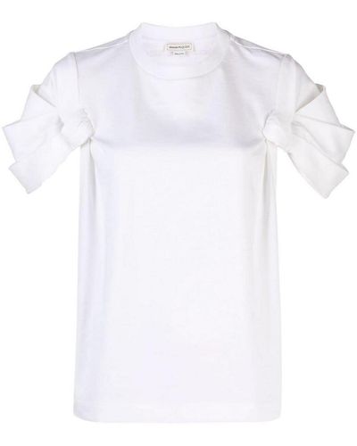 Alexander McQueen T-shirt With Knot - White