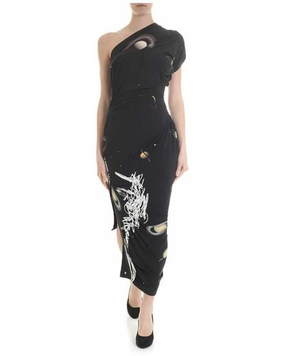 Vivienne Westwood Andalouse Dress With Galaxy Motif - Black