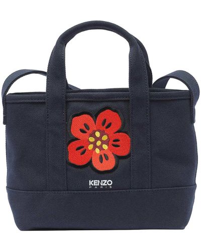 KENZO Small Boke Flower Tote Bag - Blue