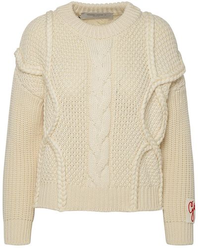 Golden Goose Ivory Virgin Wool Sweater - Natural