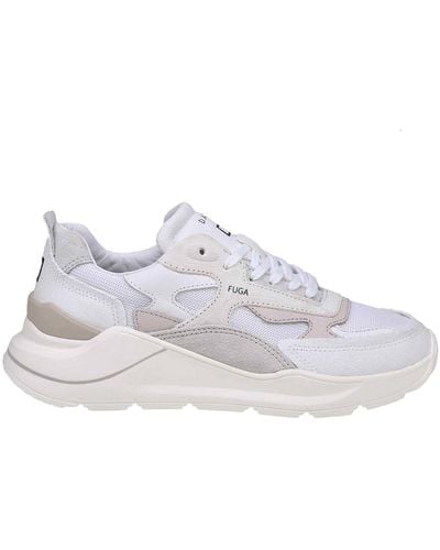 Date Leather Trainers - White