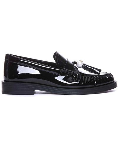 Jimmy Choo Addie Loafers And Round - Black