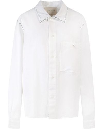 Nick Fouquet Linen And Cotton Shirt - White