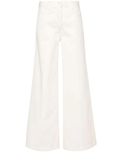 Aspesi Logo Trousers - White