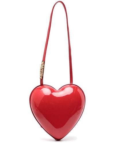 Moschino Scarlet Heart Frame Clutch - Red
