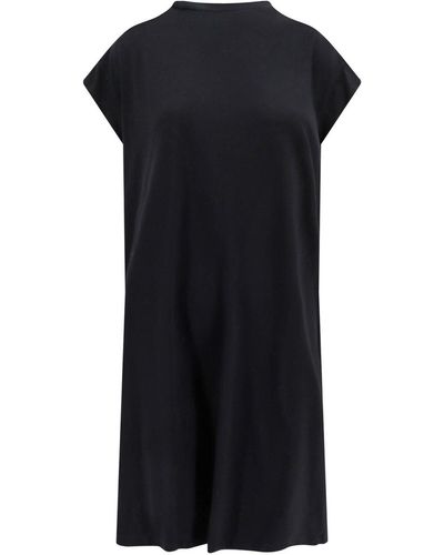 MM6 by Maison Martin Margiela Cotton Dress With Inserts - Black