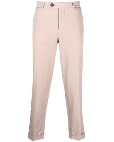 Brunello Cucinelli Gart-dyed Italian Fit Trousers - Pink