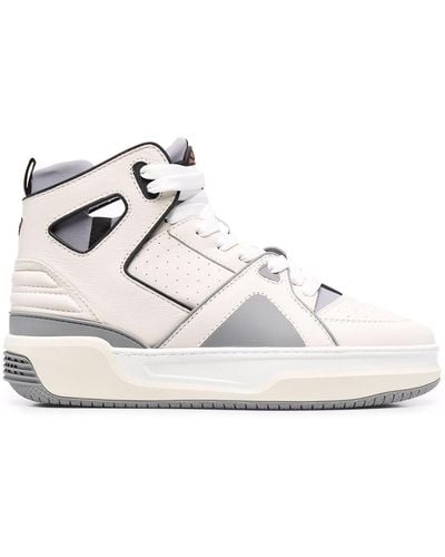 Just Don Courtside Hi Trainers - White