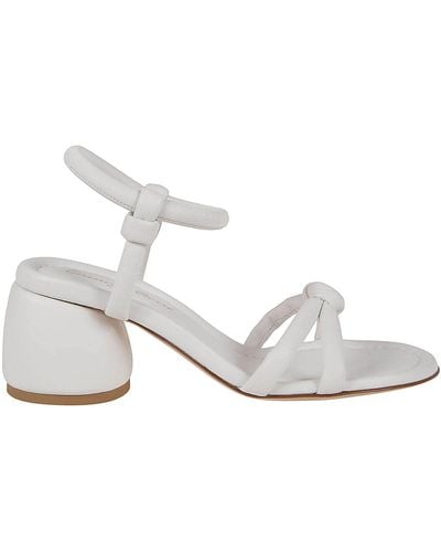 Gianvito Rossi Leather Sandals - White