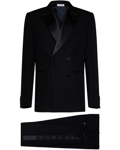 Alexander McQueen Wool Tuxedo Suit - Black