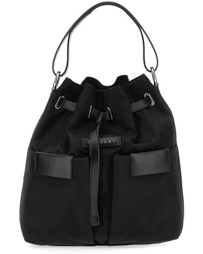 Orciani Tessa Liberty Bucket Bag - Black