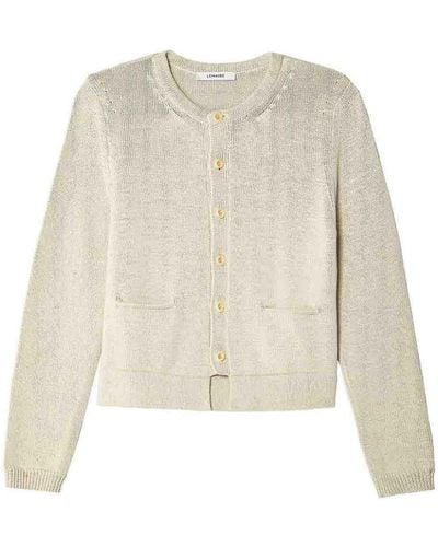 Lemaire Cropped Cardigan - White