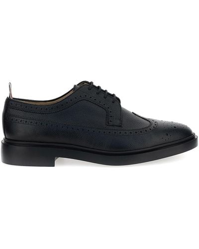 Thom Browne Lace Up Brogues Shoes - Black