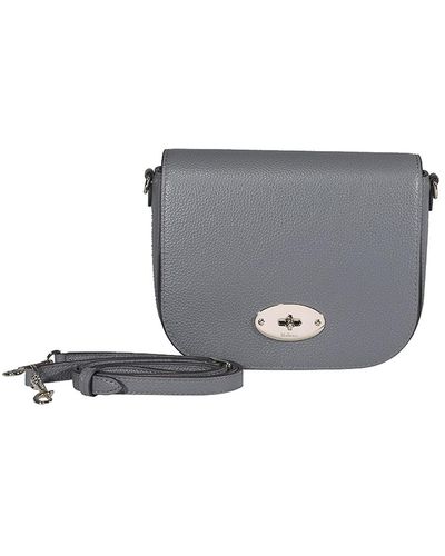 Mulberry Calf Leather Clutch - Grey