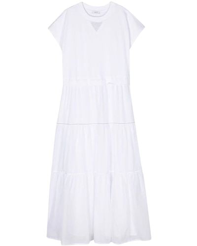 Peserico Dress With Gathered Details - White