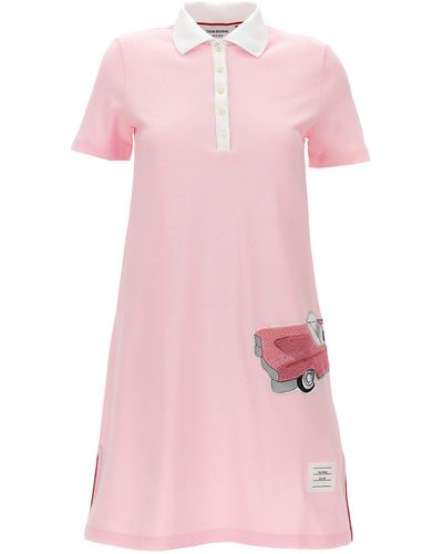 Thom Browne Patch Polo Dress - Pink