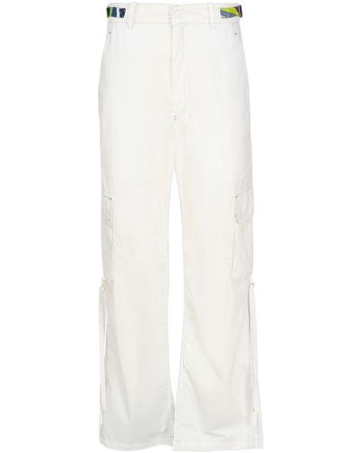 Emilio Pucci Iride Cargo Trousers - White