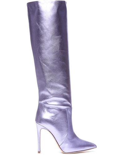 Paris Texas Stiletto Boots - Purple