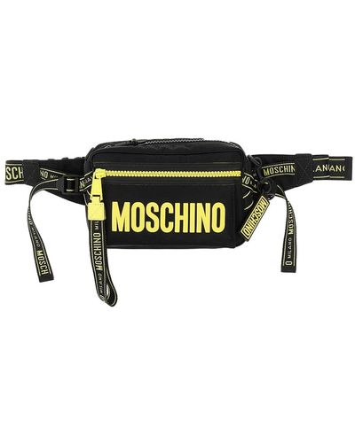 Moschino Belt Bag With Lettering Logo - Black