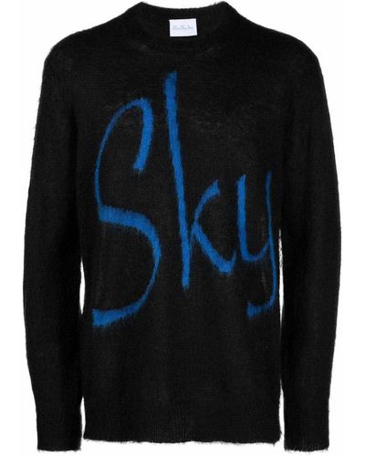 BLUE SKY INN Logo Wool Blend Sweater - Black