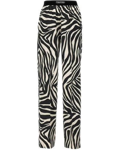 Tom Ford Animalier Trousers - Black