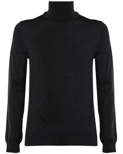 Zanone Turtleneck Sweater - Black