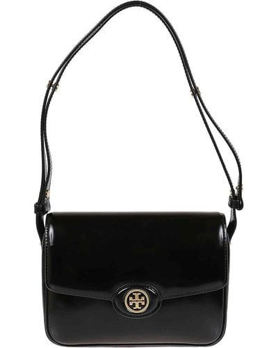 Tory Burch Smooth Leather Bag - Black