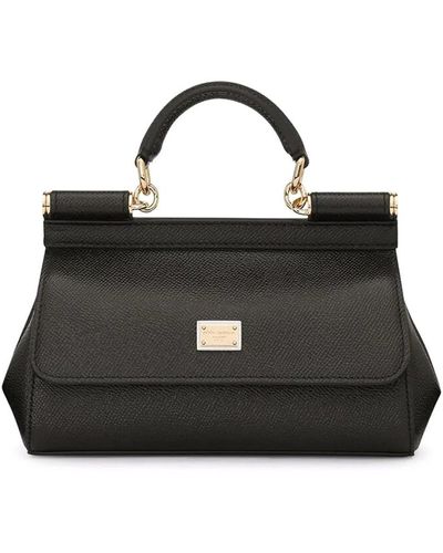 Dolce & Gabbana Small Sicily Top-handle Bag - Black