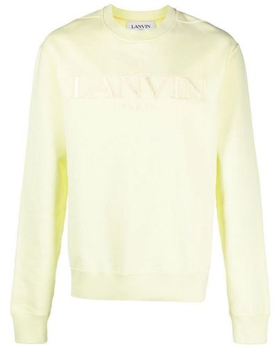 Lanvin Sweatshirt With Logo - Yellow