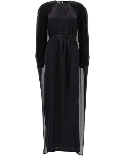 DI.LA3 PARI' Cape Dress - Black