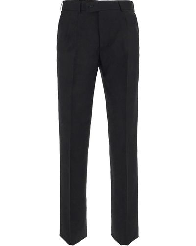 Maurizio Miri Trousers In With Tapered Leg Design - Black
