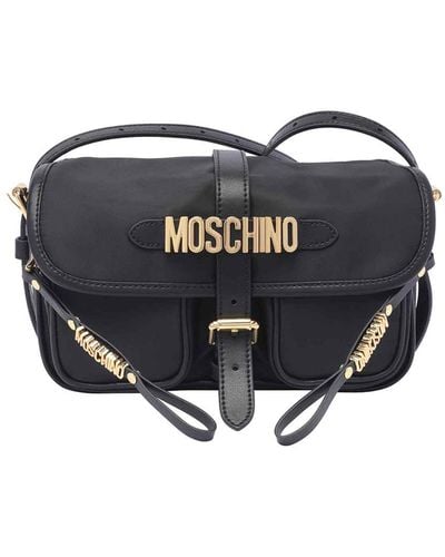 Moschino Logo Crossbody Bag - Blue
