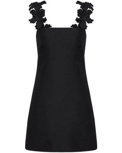 Valentino Embroidered Dress - Black
