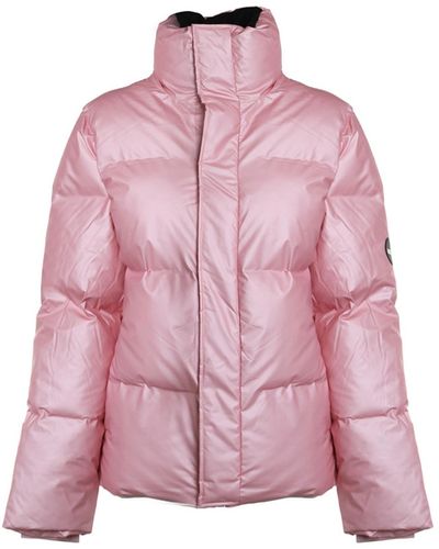 Rains Boxy Puffer Jacket - Pink