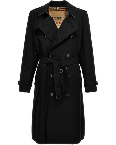 Burberry Heritage Kensington Trench Coat - Black
