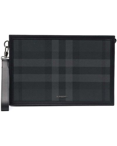 Burberry Clutch in Black for Men Lyst