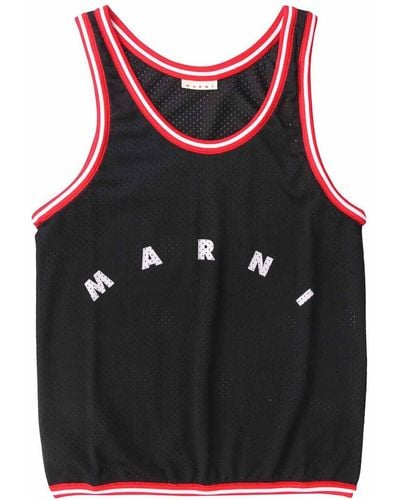 Marni T-shirt Shopping Bag - Black