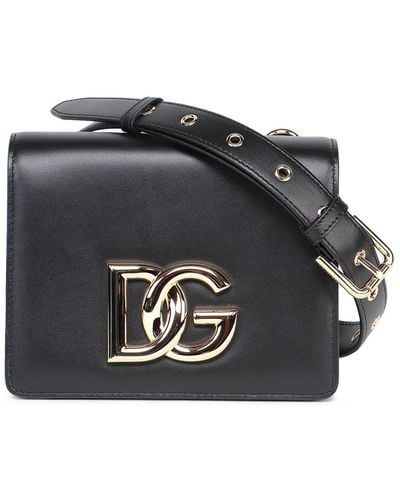 Dolce & Gabbana Dg Logo Crossbody Bag - Black