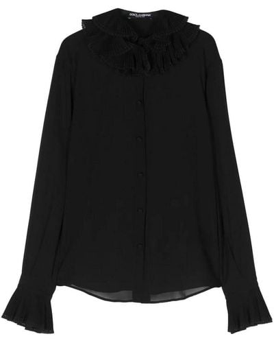 Dolce & Gabbana Silk Shirt - Black