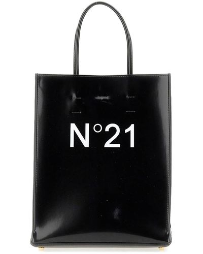 N°21 Small Vertical Shopper Bag - Black