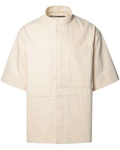 Jil Sander Cotton Shirt - Natural