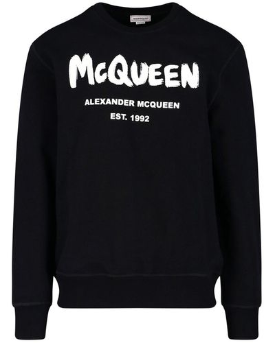 Alexander McQueen Logo Jumper - Black