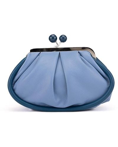 Weekend by Maxmara Pasticcino Bag Small In Nappa - Blue
