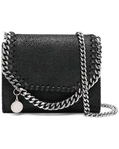 Stella McCartney Small Falabella Chain-link Wallet - Black