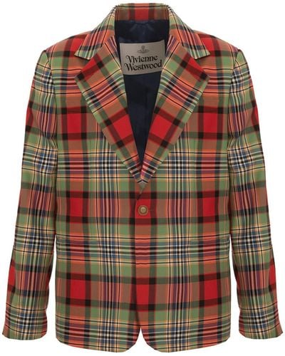 Vivienne Westwood Classic Jacket Tartan - Red
