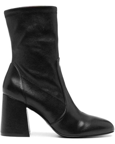 Stuart Weitzman 85mm Flareblock Boots - Black