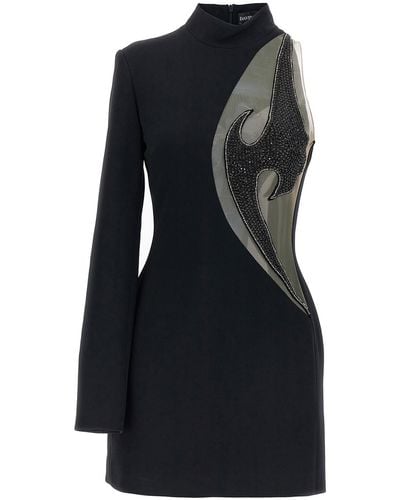 David Koma Bead Embroidery Dress Dresses - Black