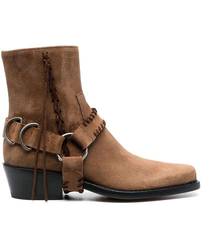 Buttero Suede Boots - Brown